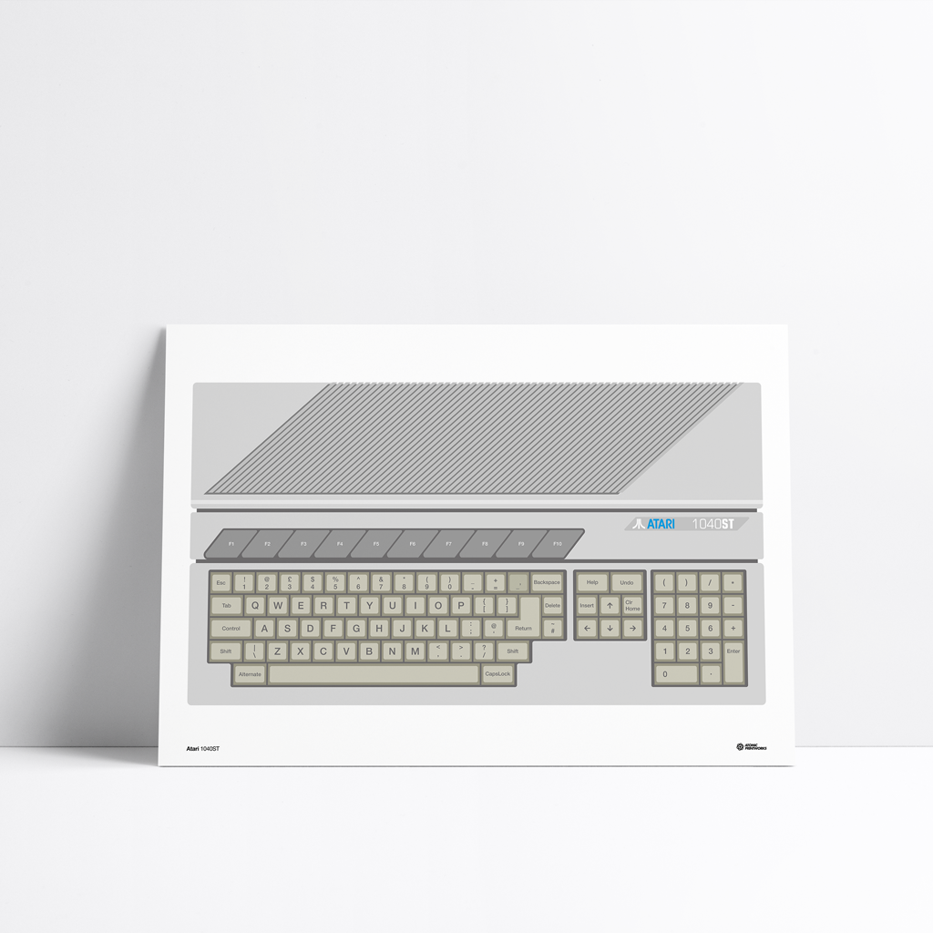 Atari ST computer print